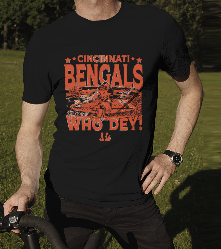 Cincinnati Bengals Who Dey Gameday Football Fan Gear T-Shirt