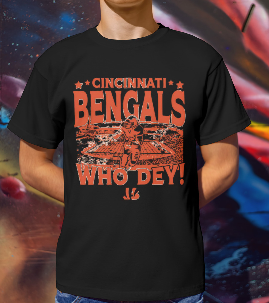 Cincinnati Bengals Who Dey Gameday Football Fan Gear T-Shirt