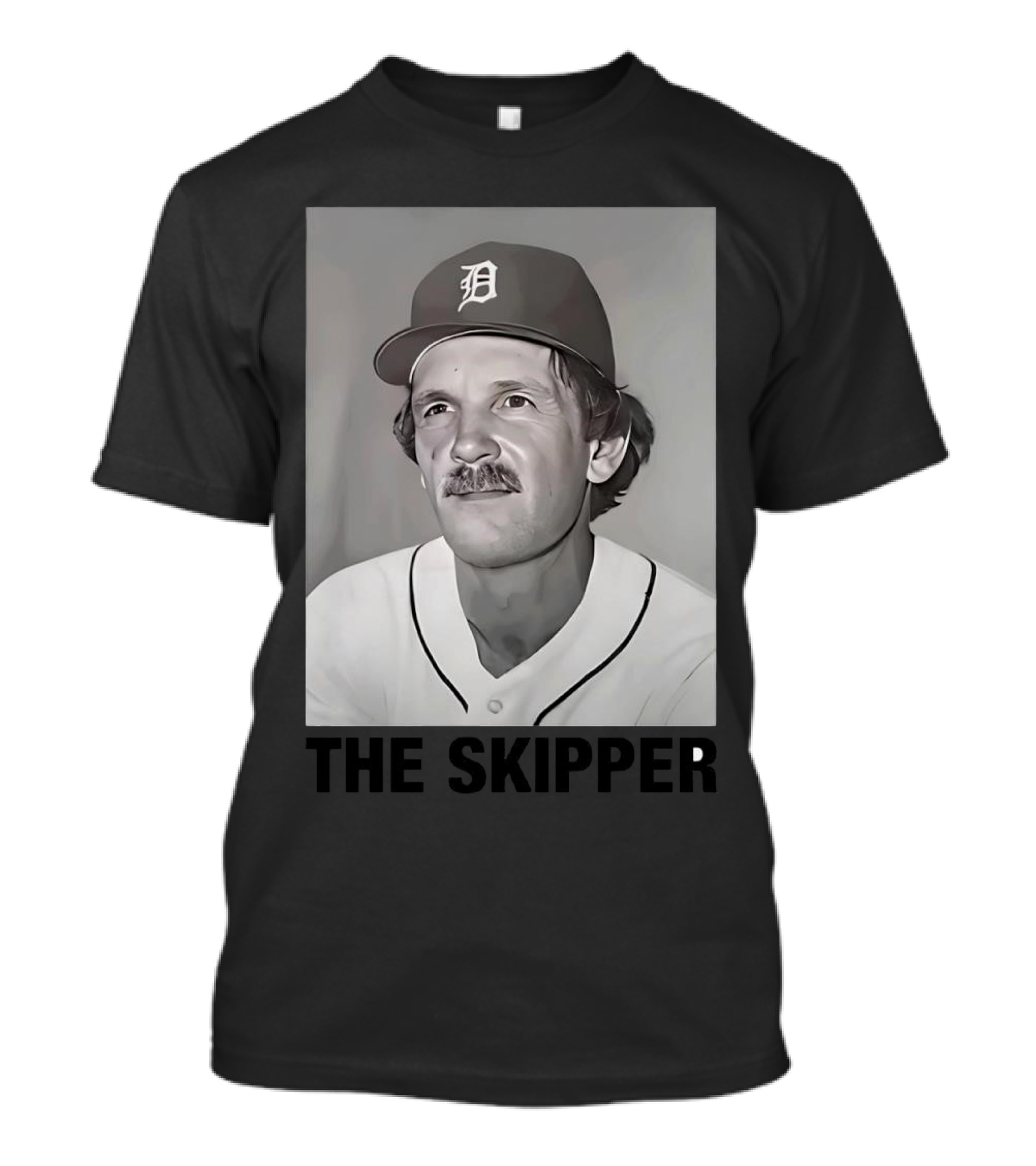 Baseball Legend Jim Leyland The Skipper In Classic Detroit T-Shirt