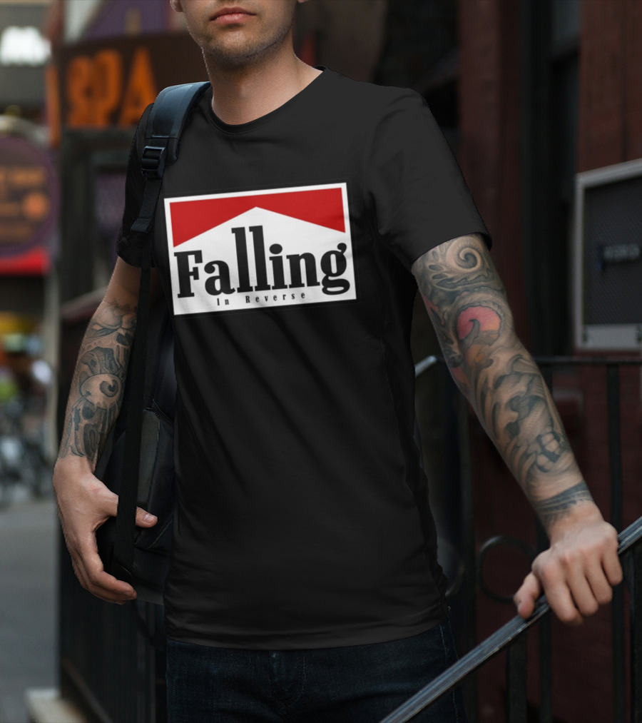 Falling In Reverse Logo Design With Red Arrow T-Shirt