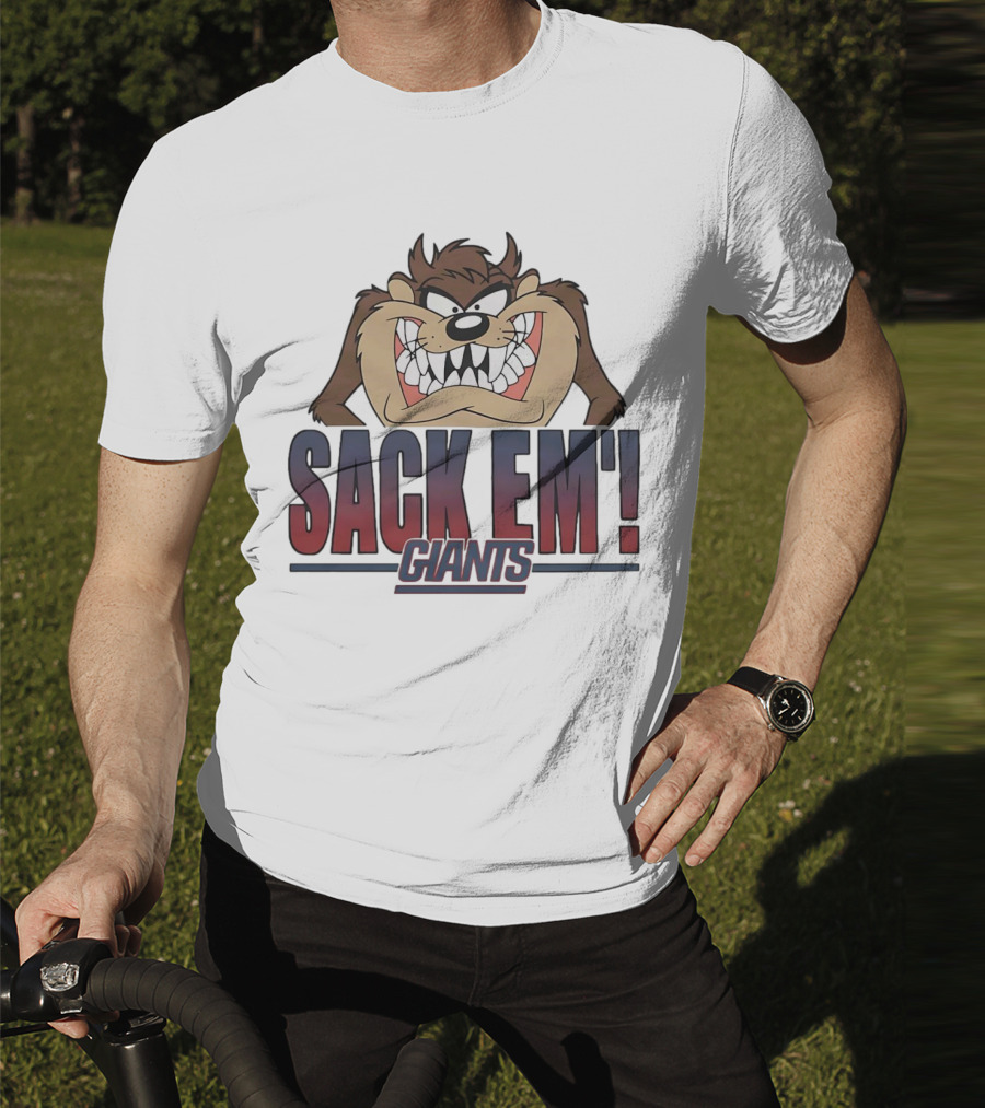 Sack Em Taz Looney Tunes Giants T-Shirt