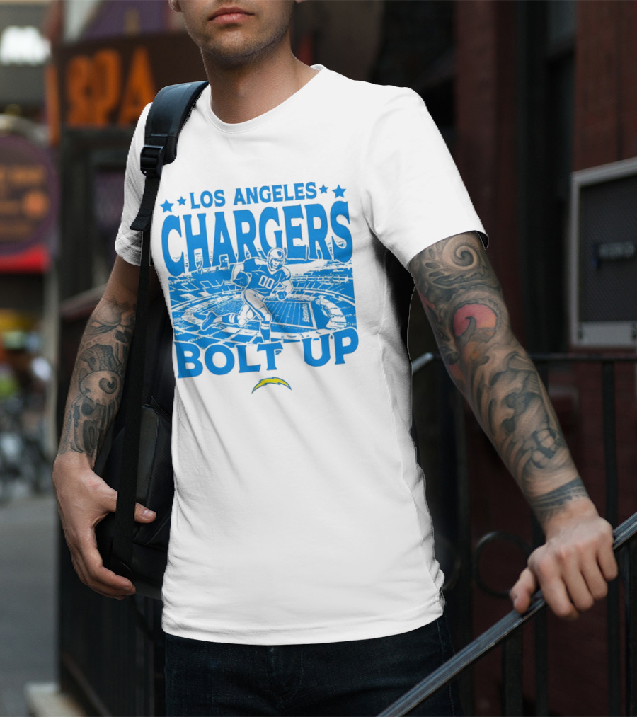 Los Angeles Chargers Bolt Up Gameday Football Stadium T-Shirt