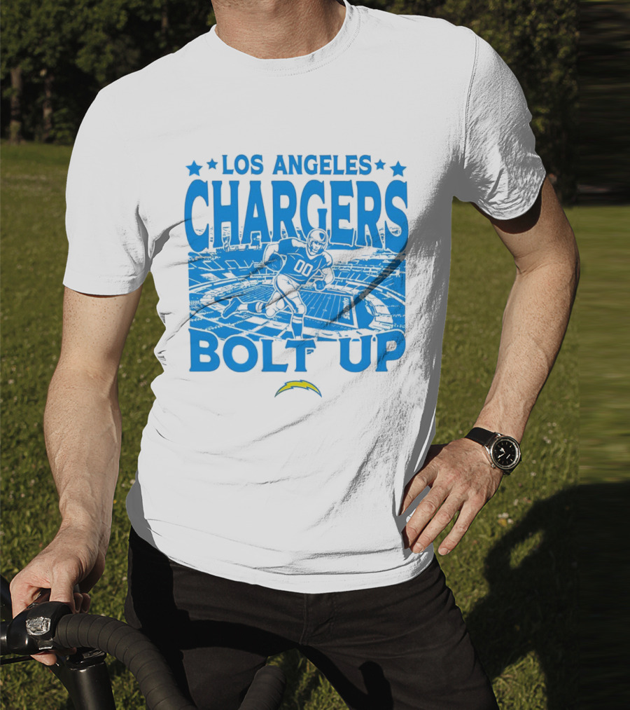 Los Angeles Chargers Bolt Up Gameday Football Stadium T-Shirt