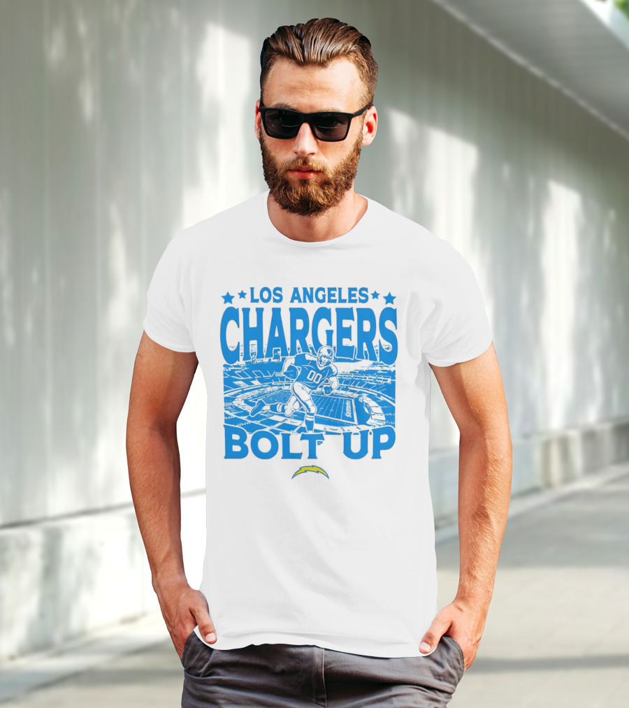 Los Angeles Chargers Bolt Up Gameday Football Stadium T-Shirt