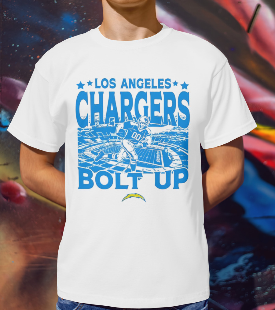 Los Angeles Chargers Bolt Up Gameday Football Stadium T-Shirt