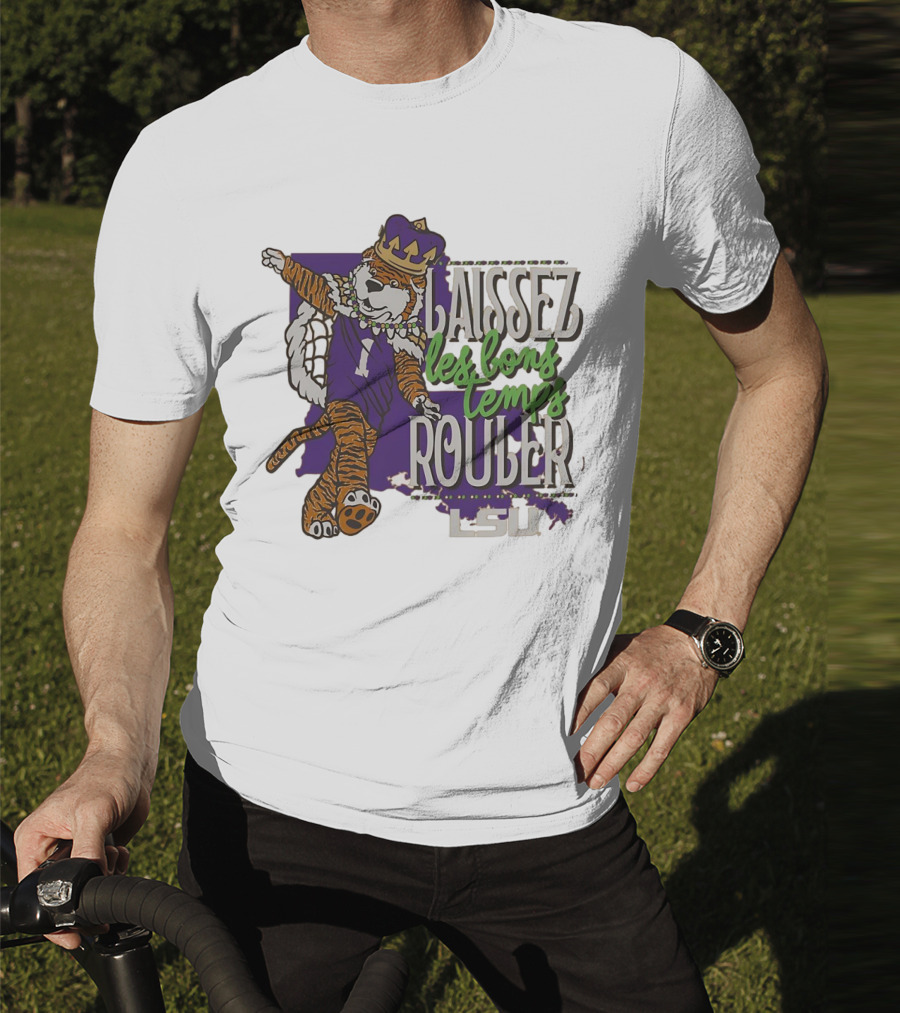 LSU Tigers Laissez Les Bons Temps Rouler Mardi Gras T-Shirt