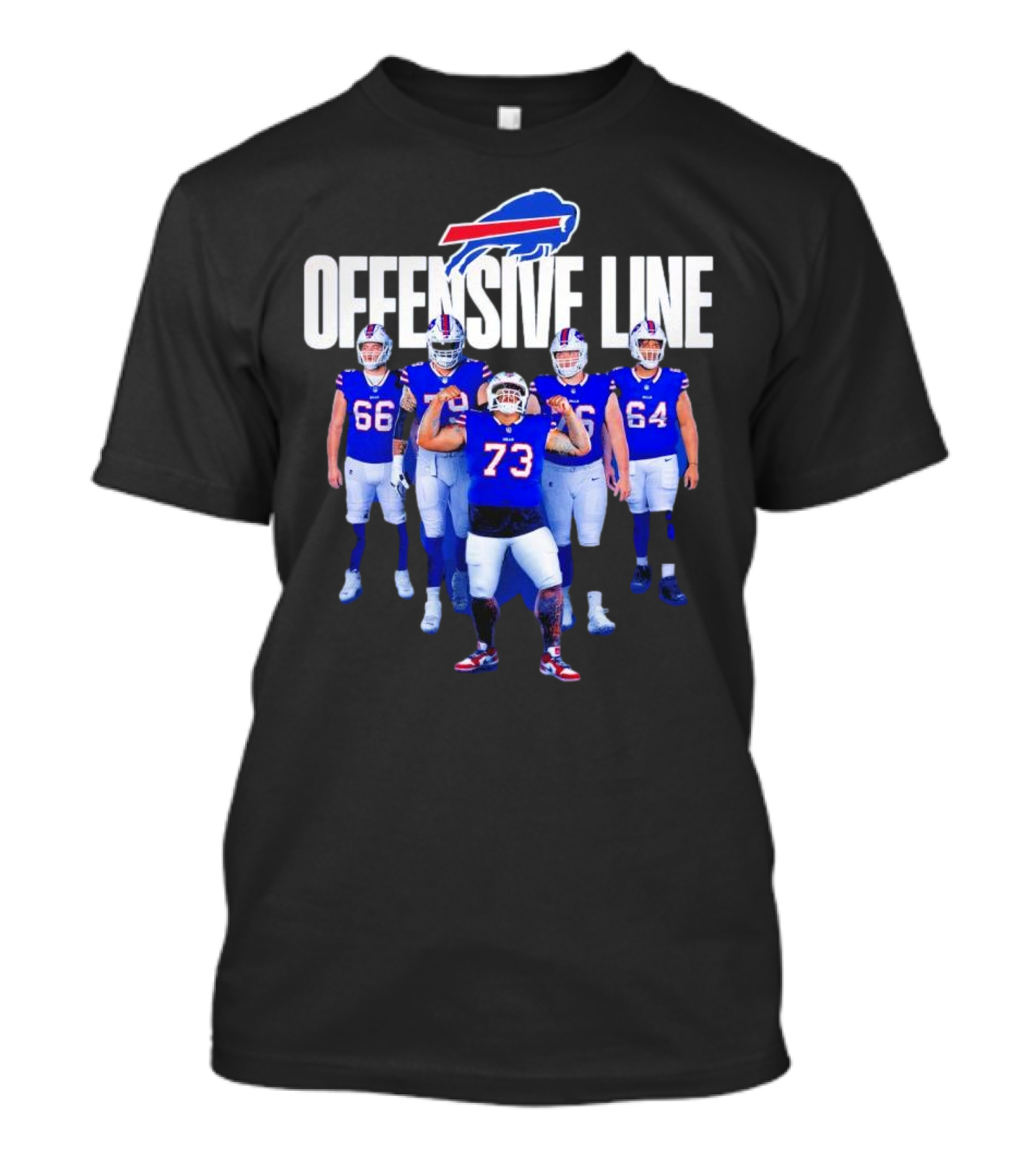 Buffalo Bills Offensive Line Love For The Big Team Spirit T-Shirt
