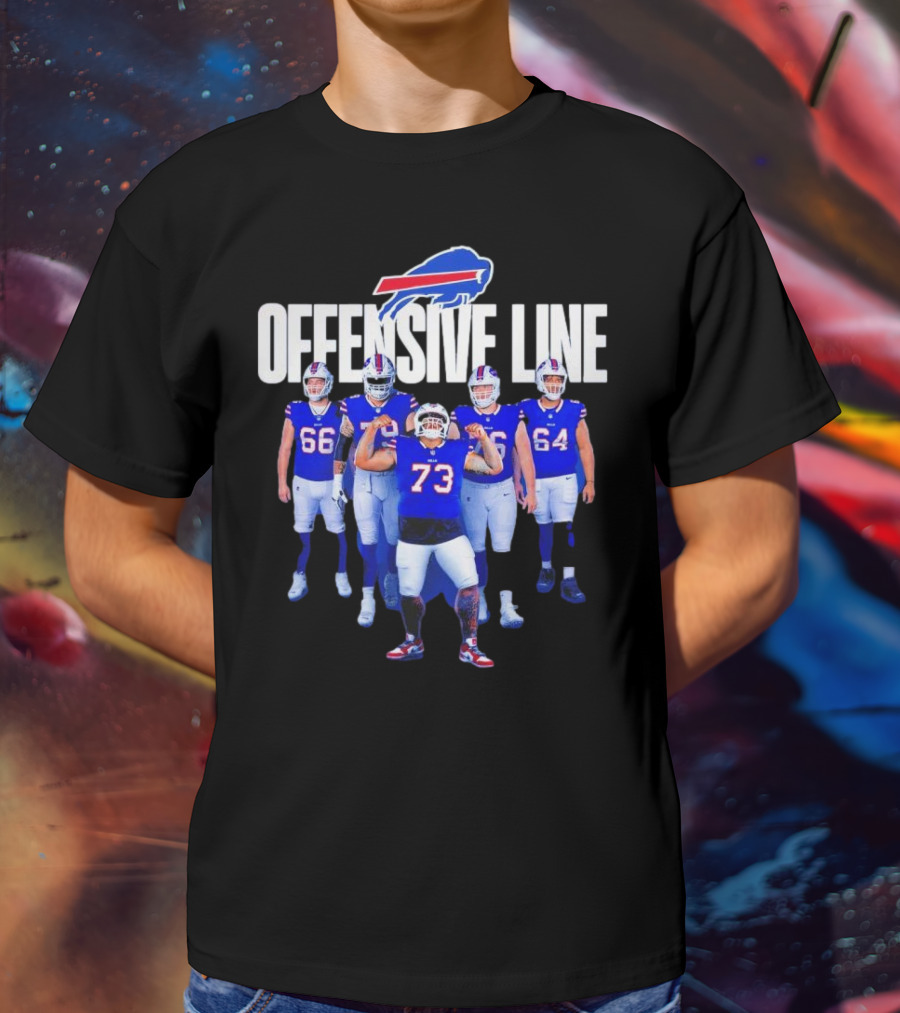 Buffalo Bills Offensive Line Love For The Big Team Spirit T-Shirt