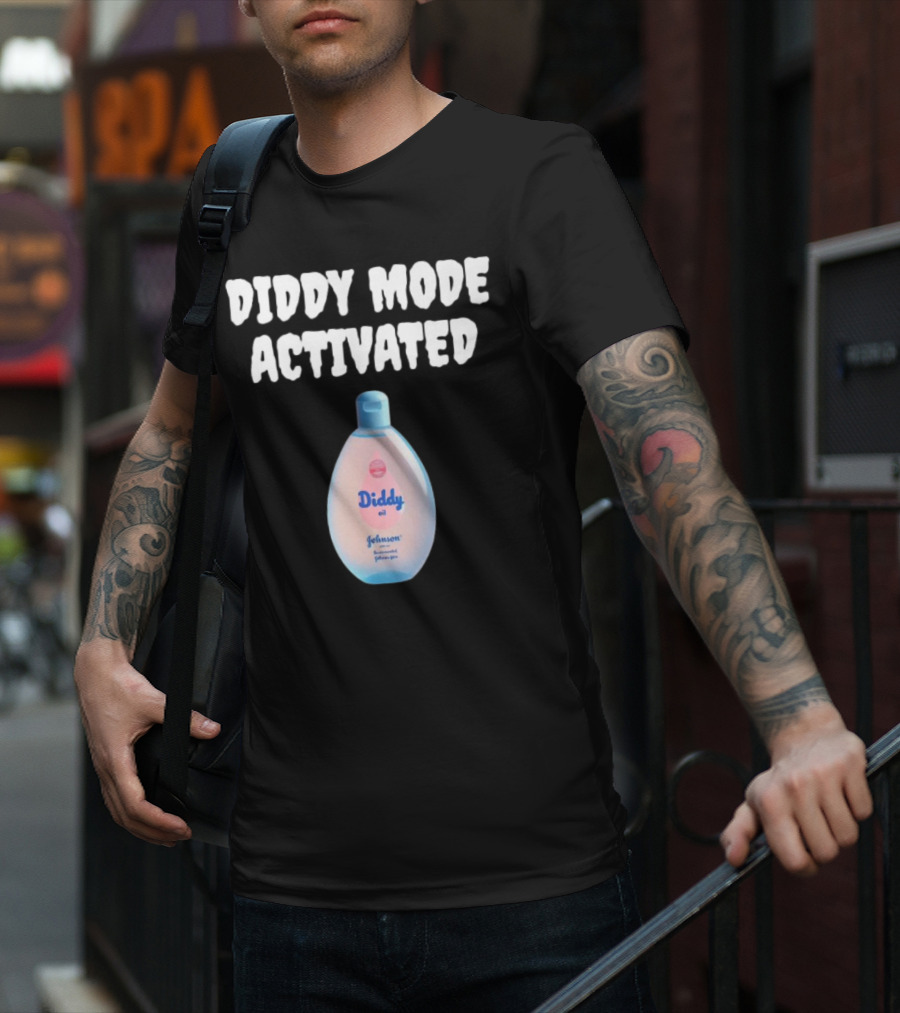 Diddy Mode Activated Johnson's Baby Oil Edition T-Shirt
