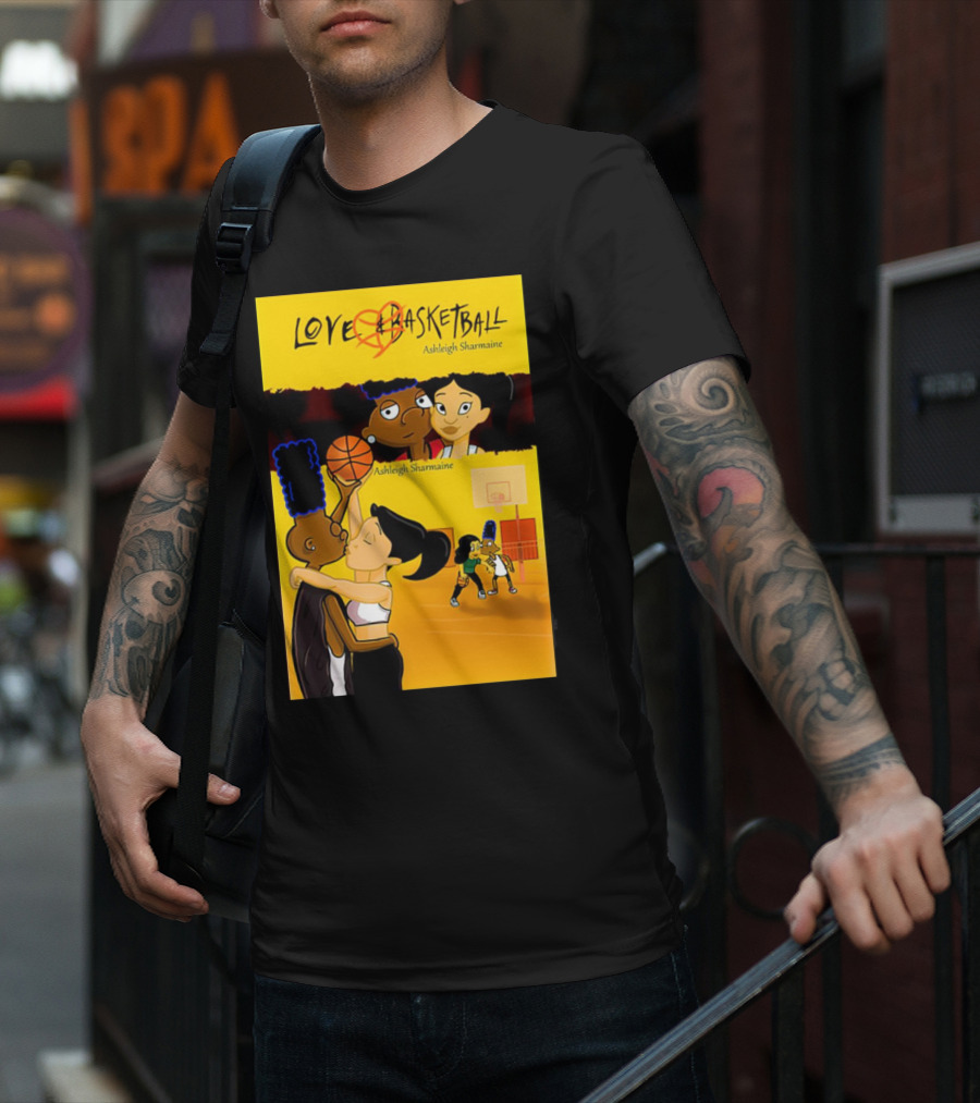 Love And Basketball Ashleigh Sharmaine Animated Romance Sports T-Shirt