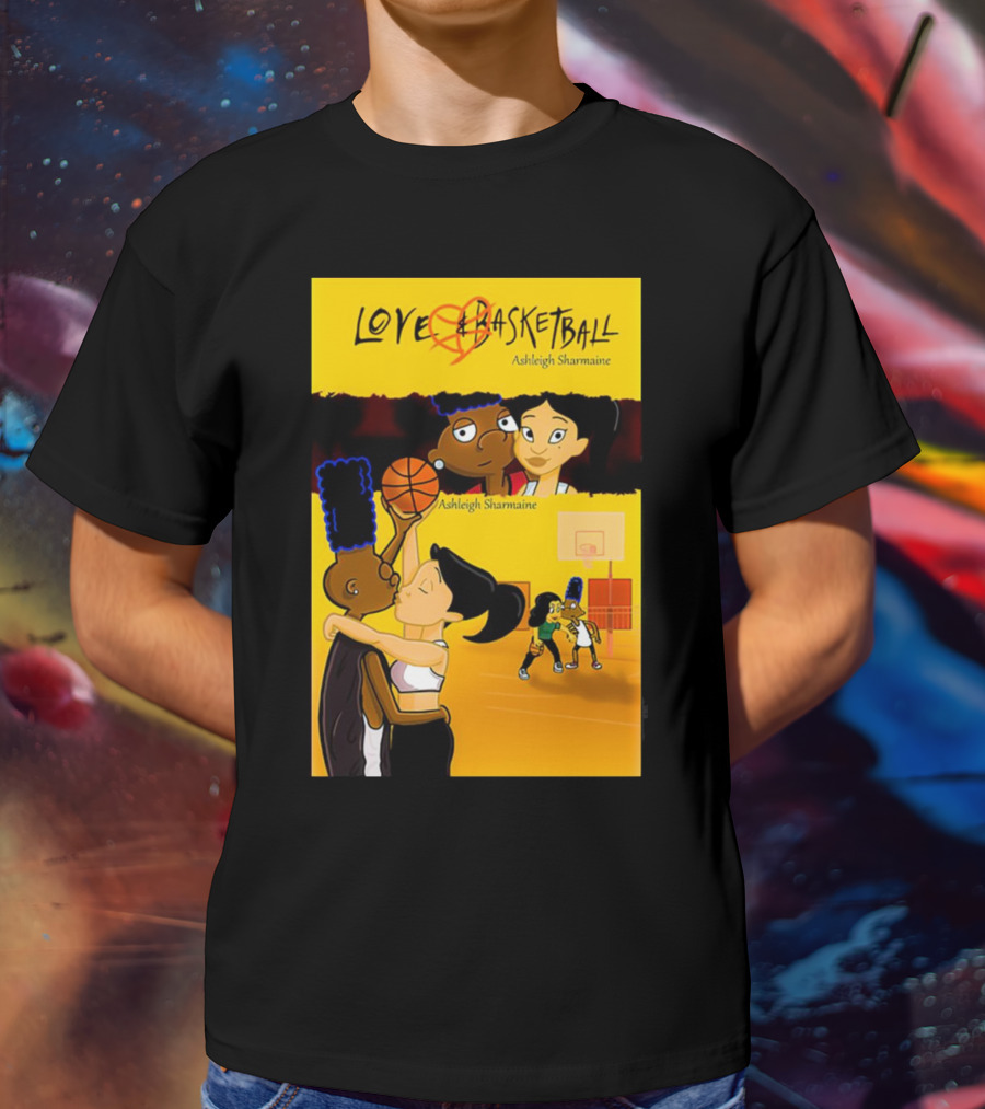 Love And Basketball Ashleigh Sharmaine Animated Romance Sports T-Shirt