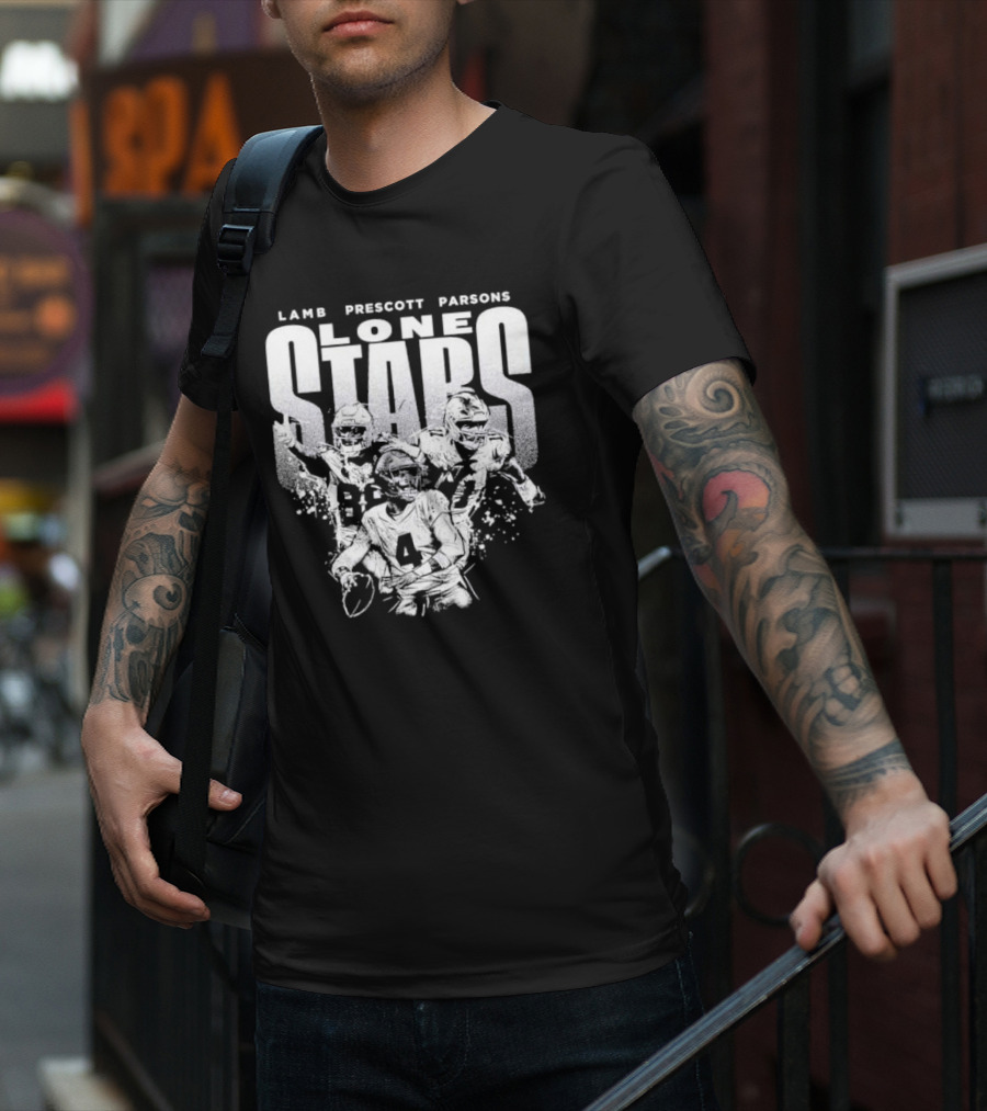 Lamb Prescott Parsons Lone Stars Dallas Cowboys T-Shirt