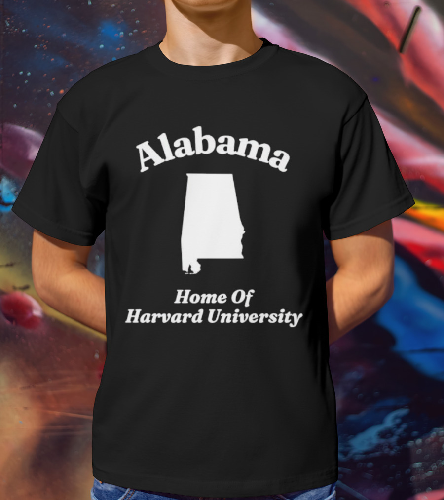 Alabama Home Of Harvard University Map T-Shirt