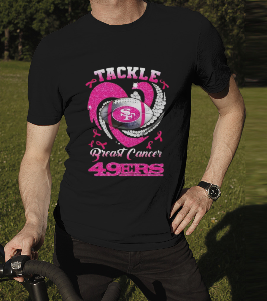 Tackle Breast Cancer San Francisco 49ers Football Pink Awareness 49ers T-Shirt