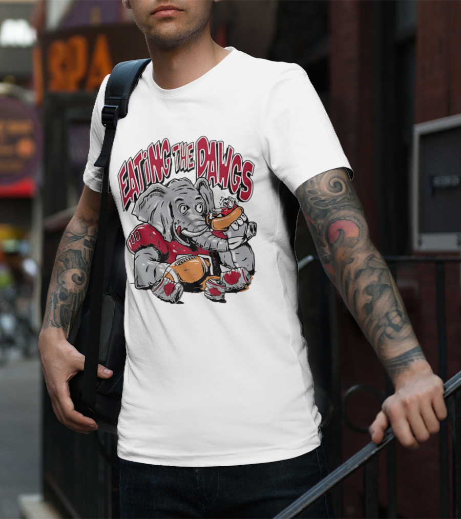 Alabama Crimson Tide Eating The Dawgs Defeat Georgia Bulldogs T-Shirt