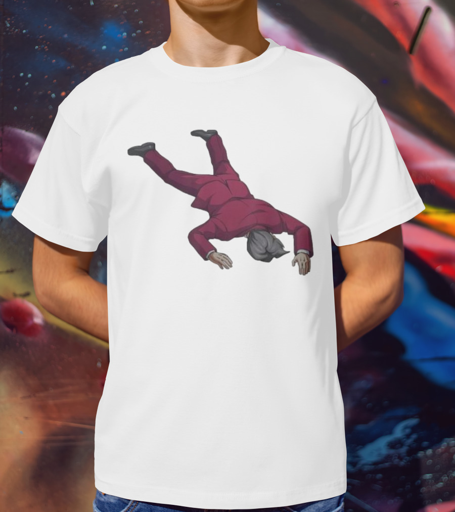 Ace Attorney Investigations Collection Miles Edgeworth Faceplant Pose T-Shirt