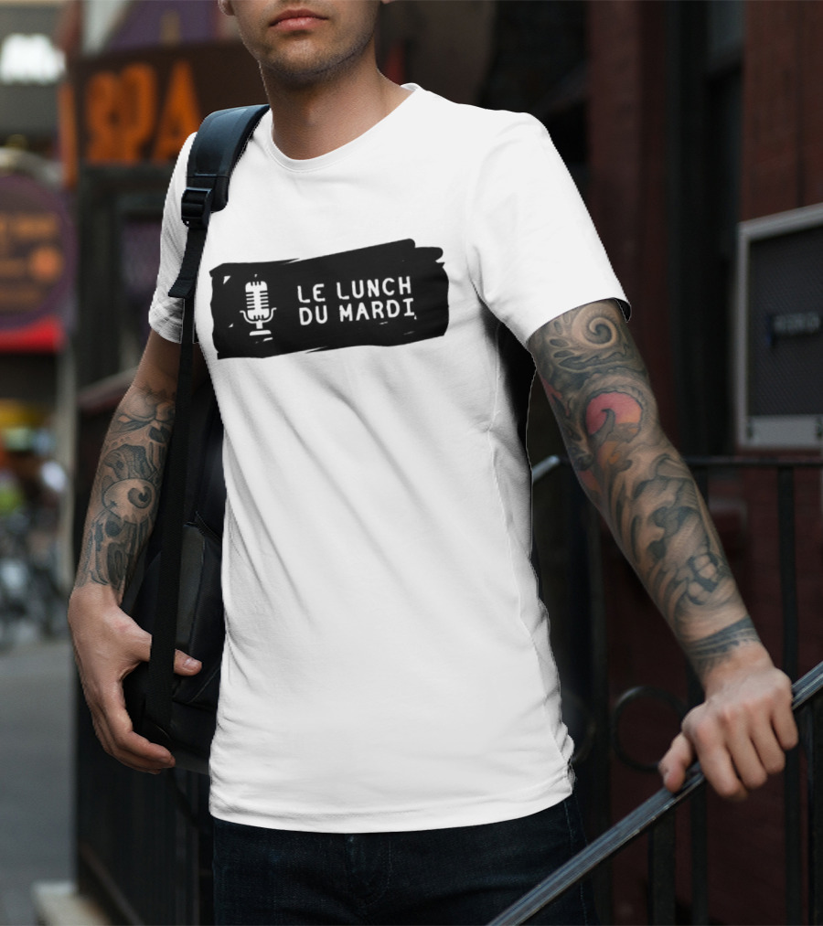 Le Lunch Du Mardi Podcast MLS Microphone T-Shirt