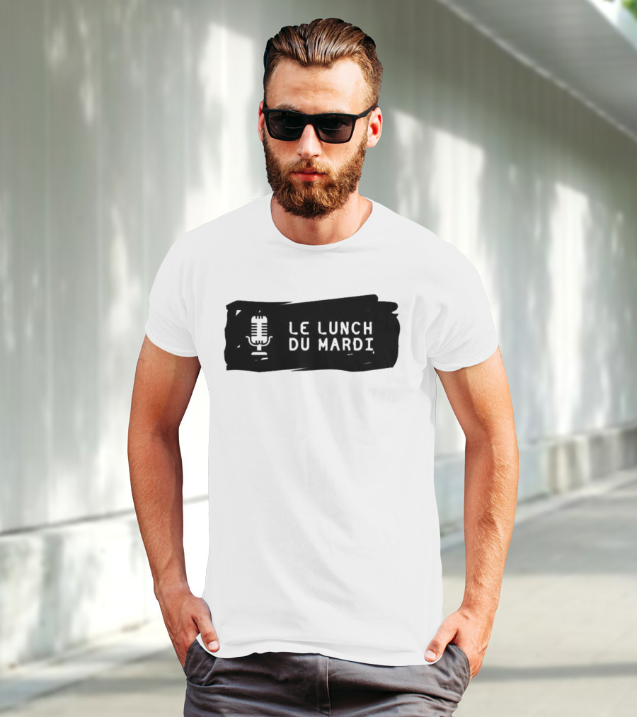 Le Lunch Du Mardi Podcast MLS Microphone T-Shirt