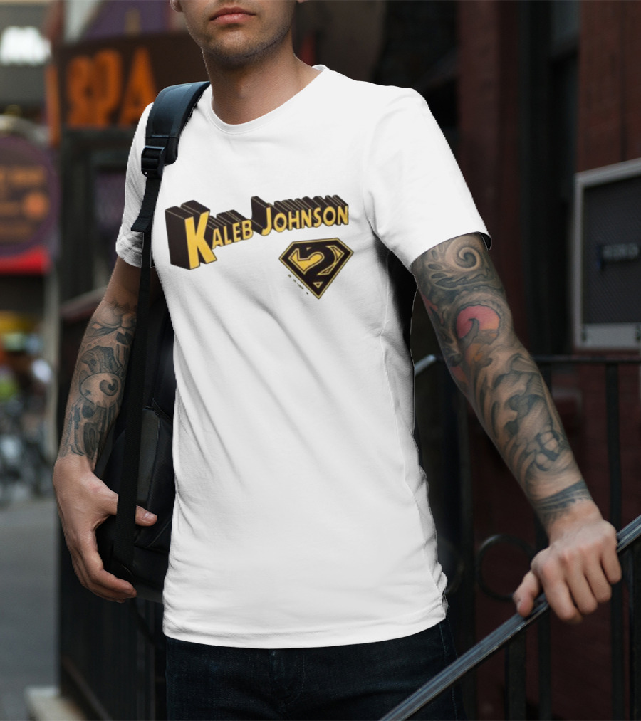 Kaleb Johnson Superman Style Logo Retro T-Shirt