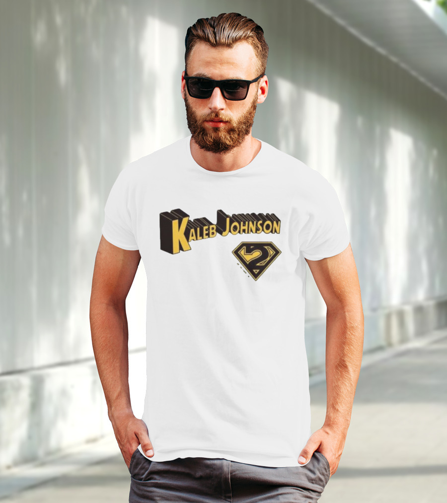 Kaleb Johnson Superman Style Logo Retro T-Shirt