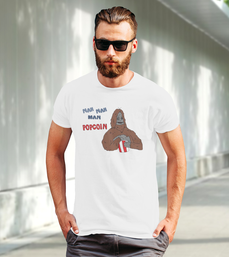Nah Nah Man Popcorn Ski Wiz Joke The Big Lez Show T-Shirt