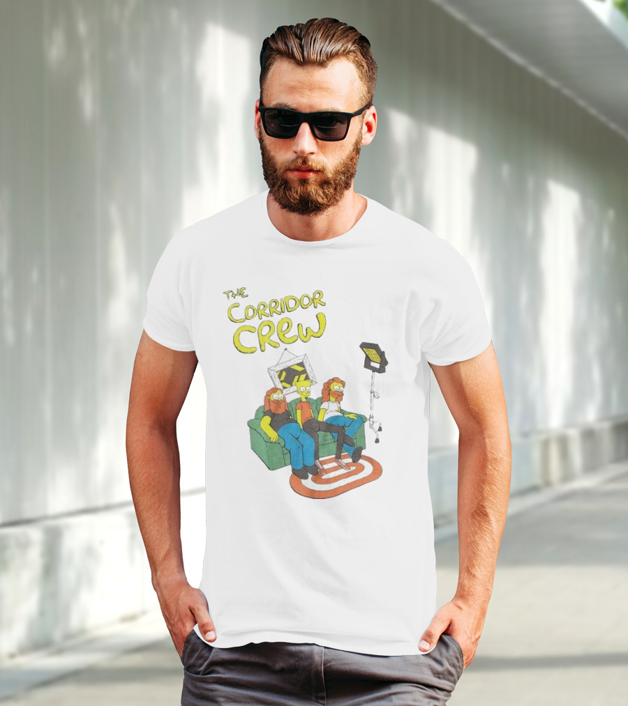The Corridor Crew Couch Animation Characters With Lighting Equipment T-Shirt