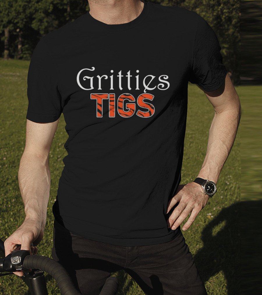 Gritties Tigs Detroit Tigers Tiger Stripe T-Shirt