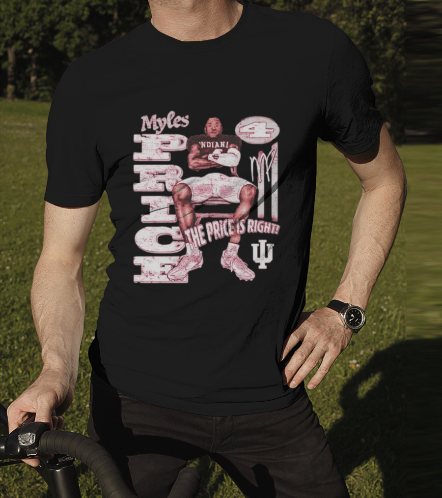 Myles Price Indiana Hoosiers The Price Is Right Football Number 4 T-Shirt