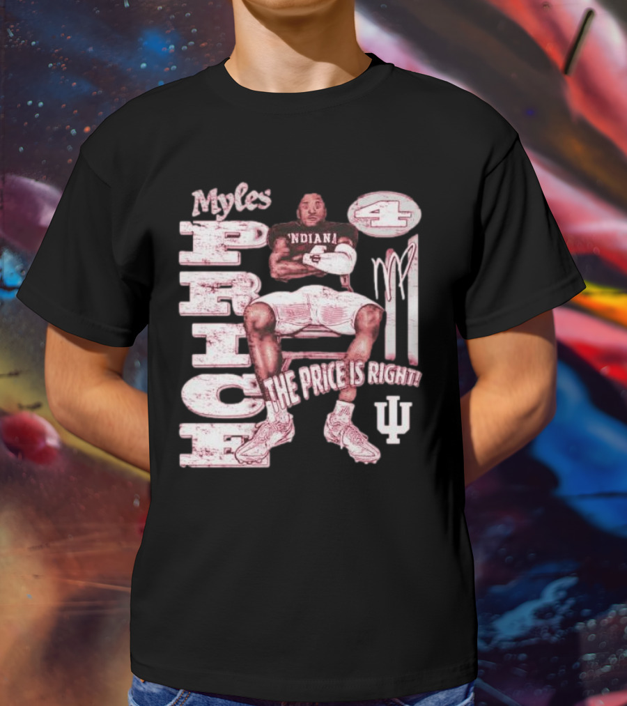 Myles Price Indiana Hoosiers The Price Is Right Football Number 4 T-Shirt