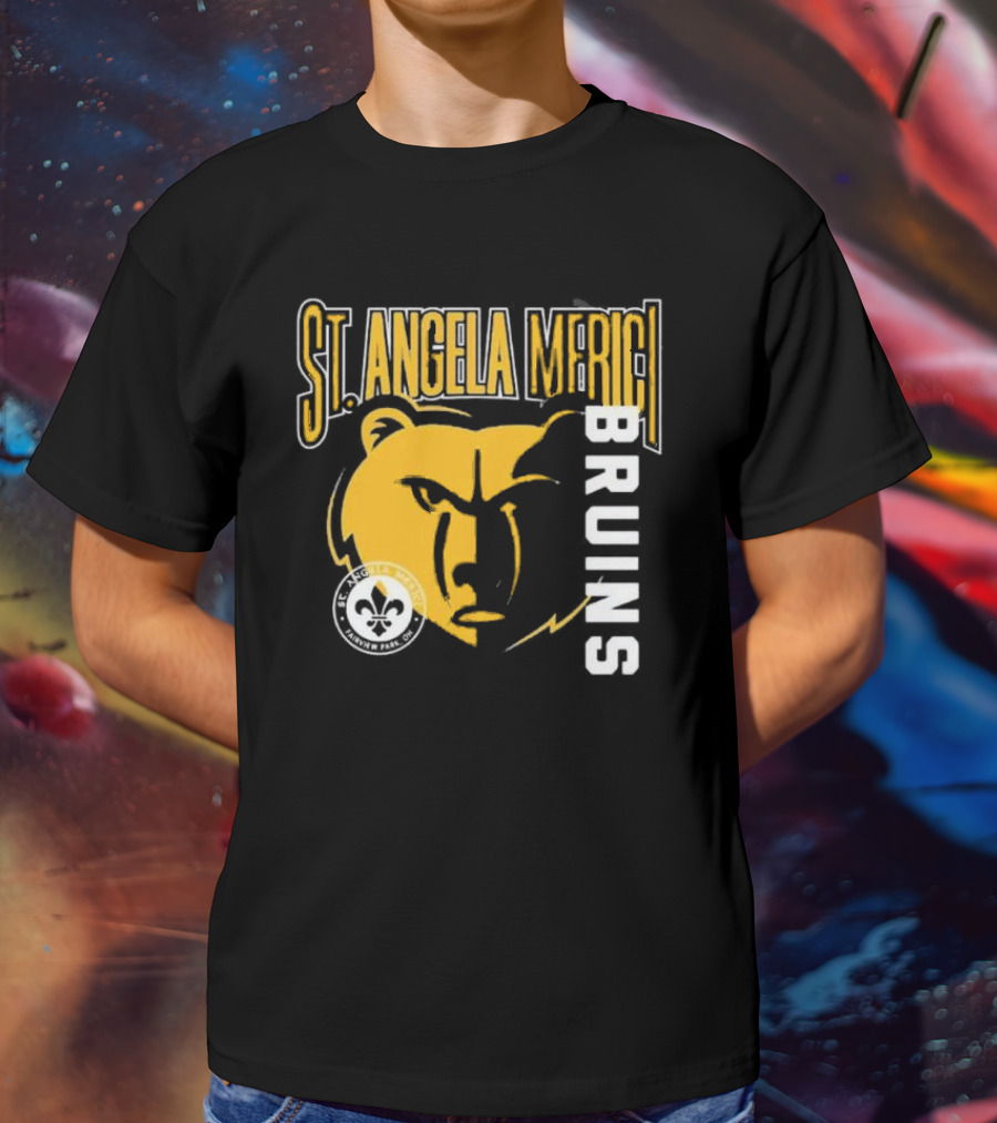 St. Angela Merici Bruins Bear Logo Normandy Park Ohio T-Shirt