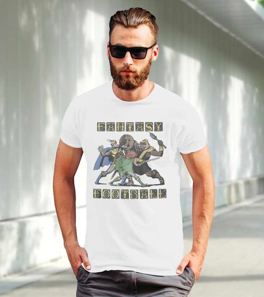 Fantasy Football Adventurous Warrior Battle T-Shirt