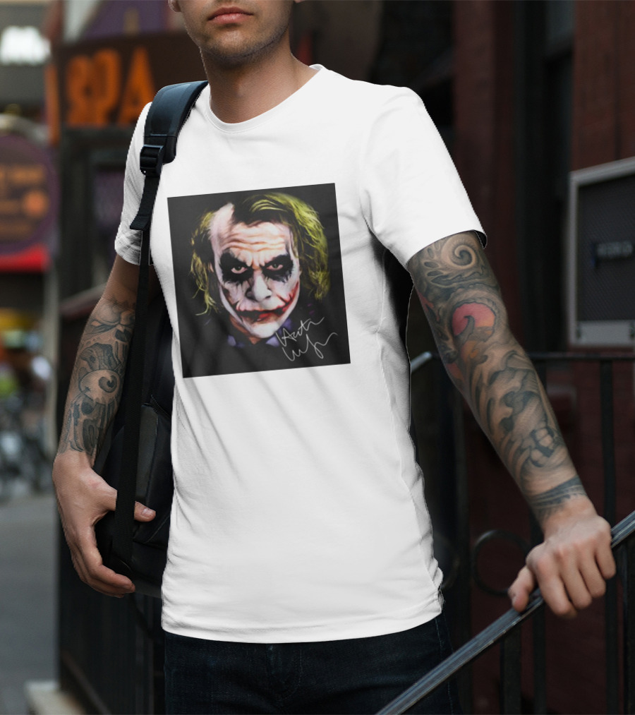 Joker 2 Heath Ledger Signature T-Shirt