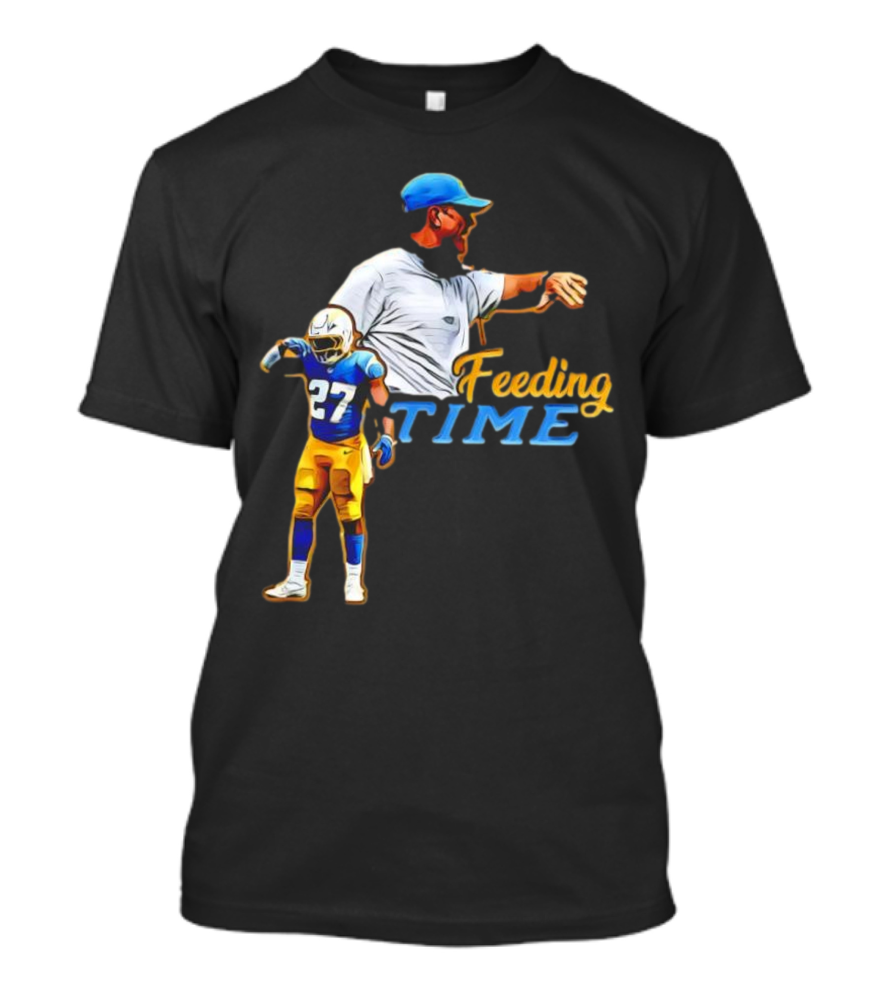 Feeding Time 27 Football Player T-Shirt