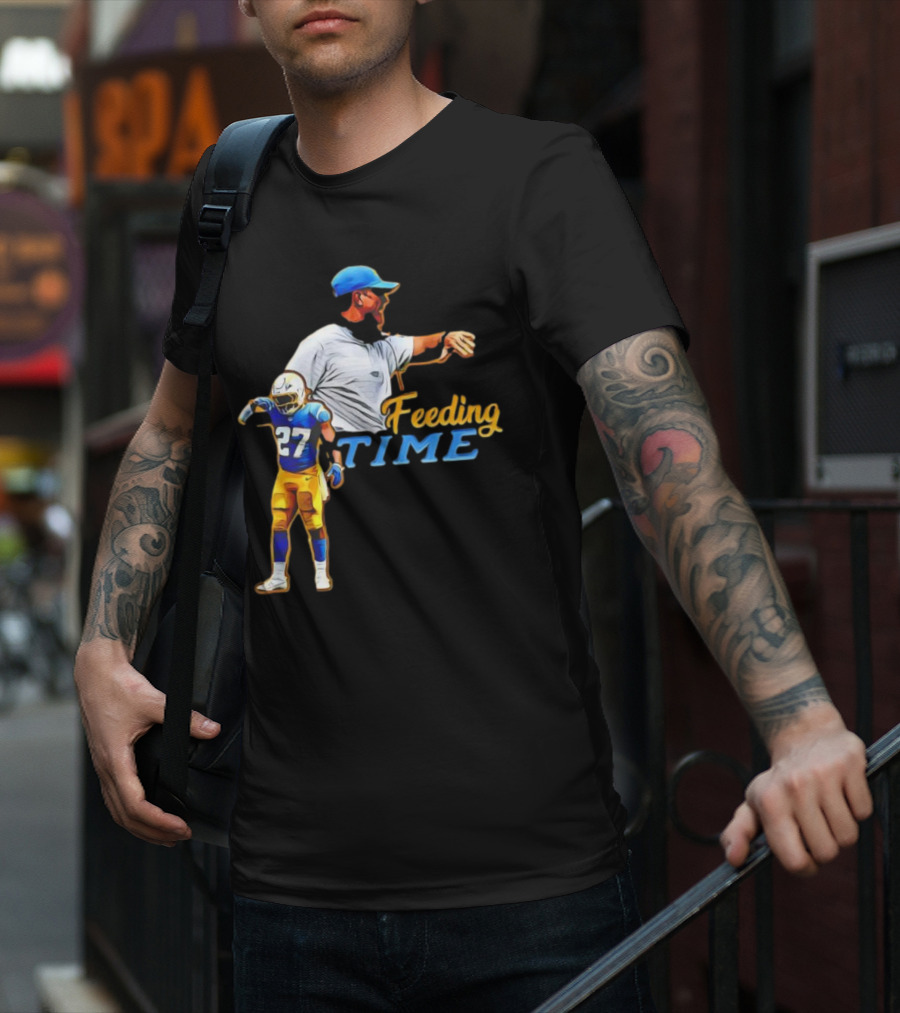 Feeding Time 27 Football Player T-Shirt