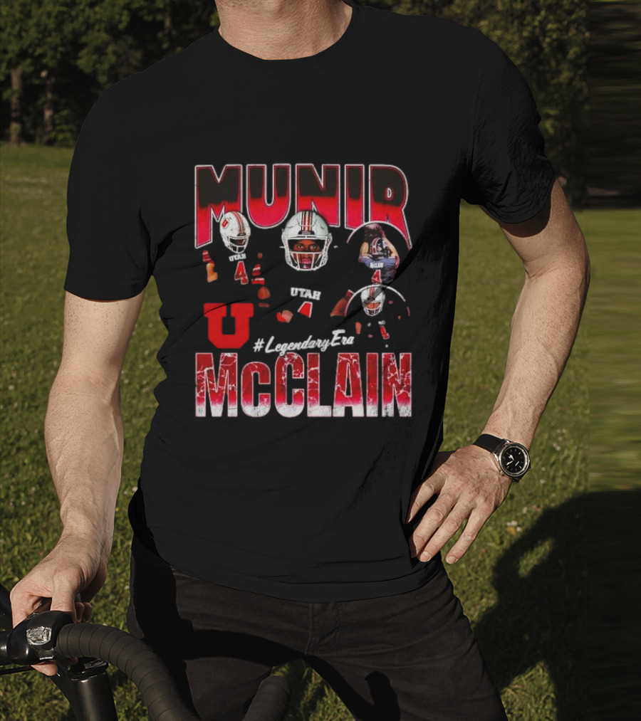 Munir McClain Utah Utes Football #LegendaryEra Vintage T-Shirt