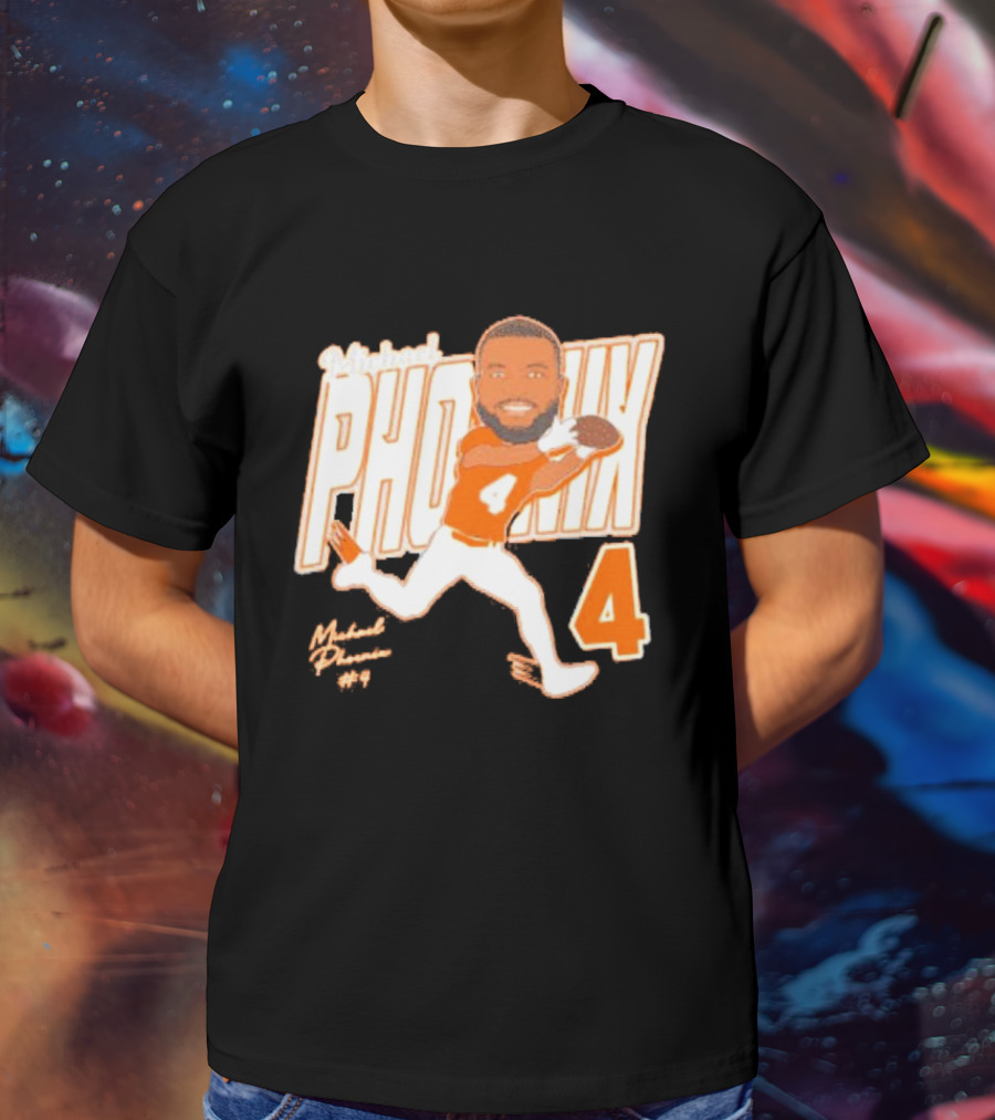 Michael Phoenix #4 Sam Houston Bearkats Signature Player Cartoon T-Shirt