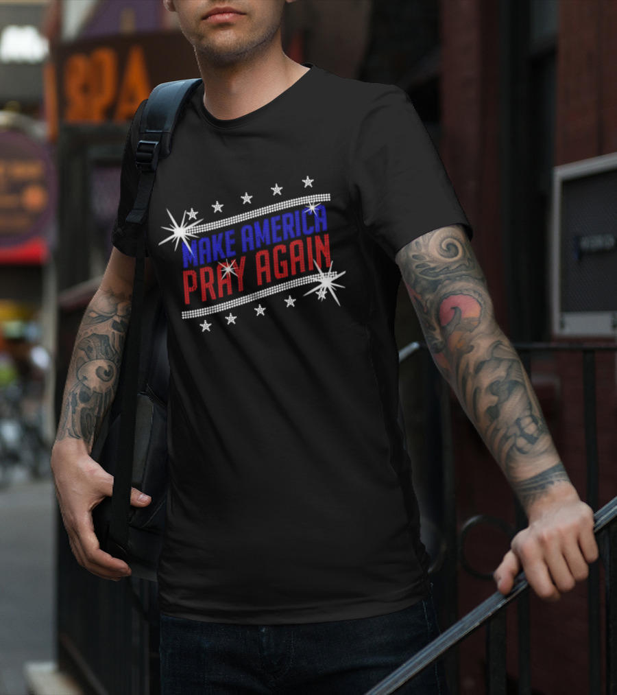Make America Pray Again Rhinestone T-Shirt
