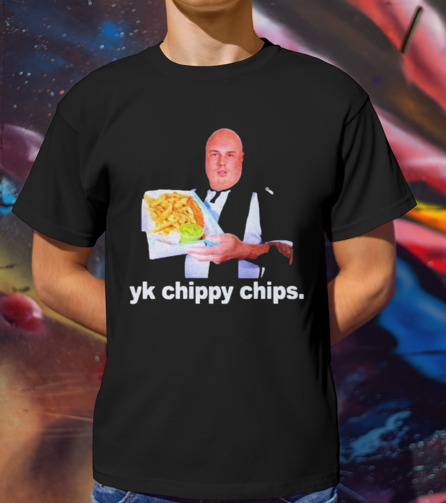 Cole Palmer YK Chippy Chips Dude Holding Fries T-Shirt