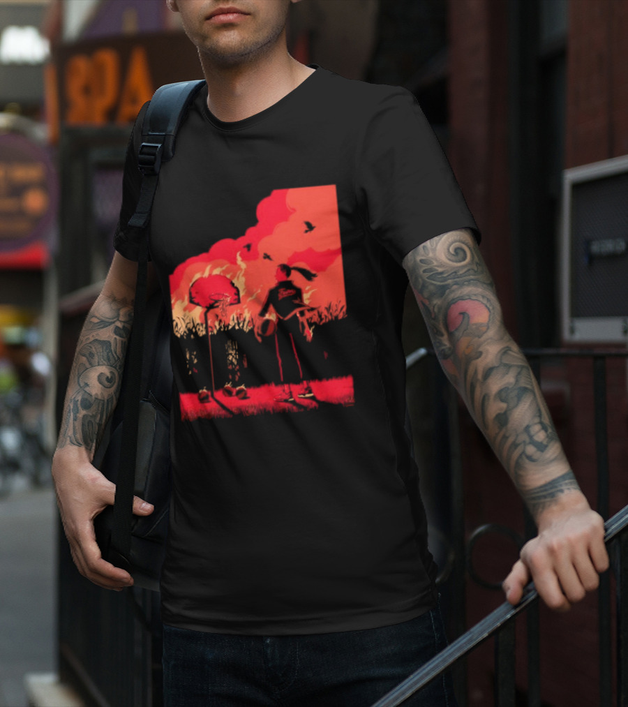 ROTY Caitlin Clark Indiana Fever Cartoon Basketball Scene T-Shirt