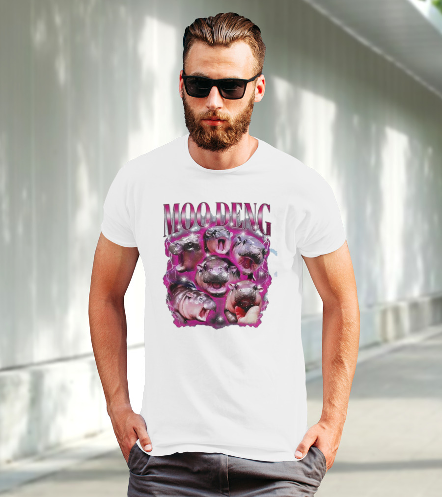 Moo Deng Hippo Humor Sublimation T-Shirt