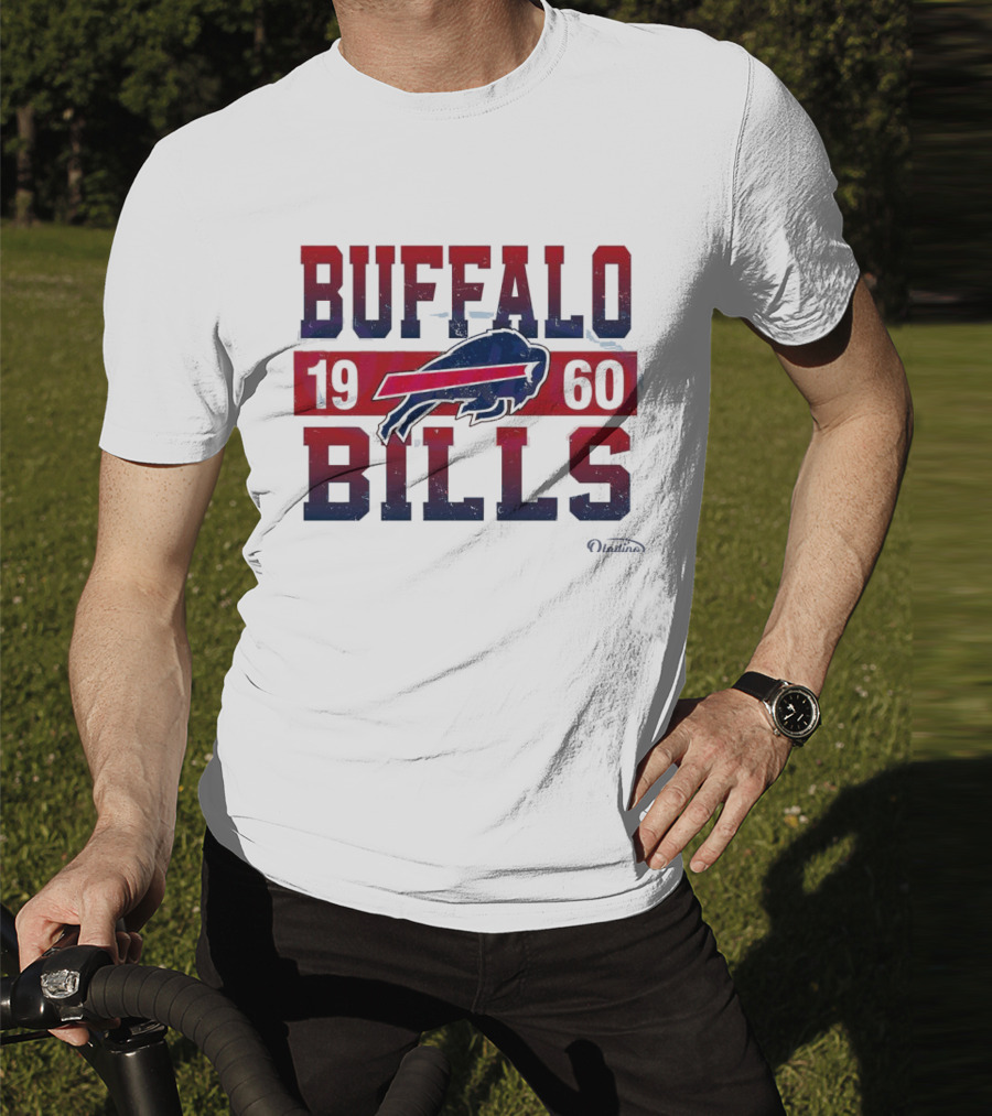 Buffalo Bills 1960 Retro Vintage Football Logo New Era T-Shirt