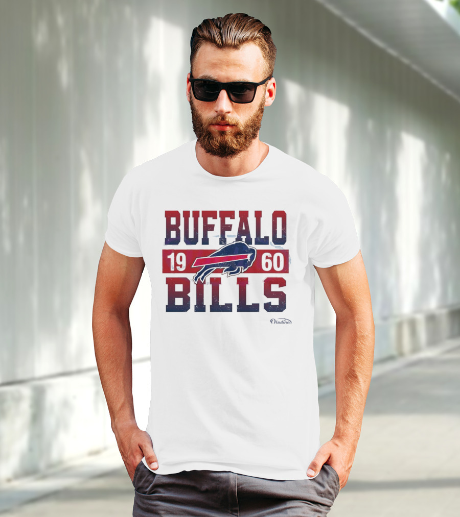 Buffalo Bills 1960 Retro Vintage Football Logo New Era T-Shirt