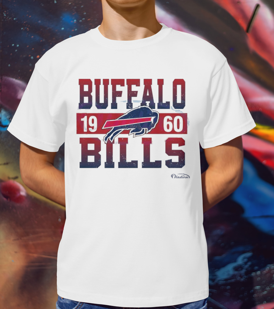 Buffalo Bills 1960 Retro Vintage Football Logo New Era T-Shirt
