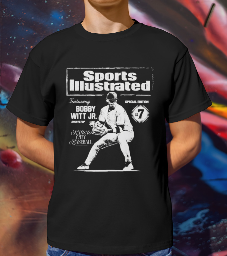 Sports Illustrated Featuring Bobby Witt Jr. Kansas City Baseball Special Edition Shortstop #7 T-Shirt