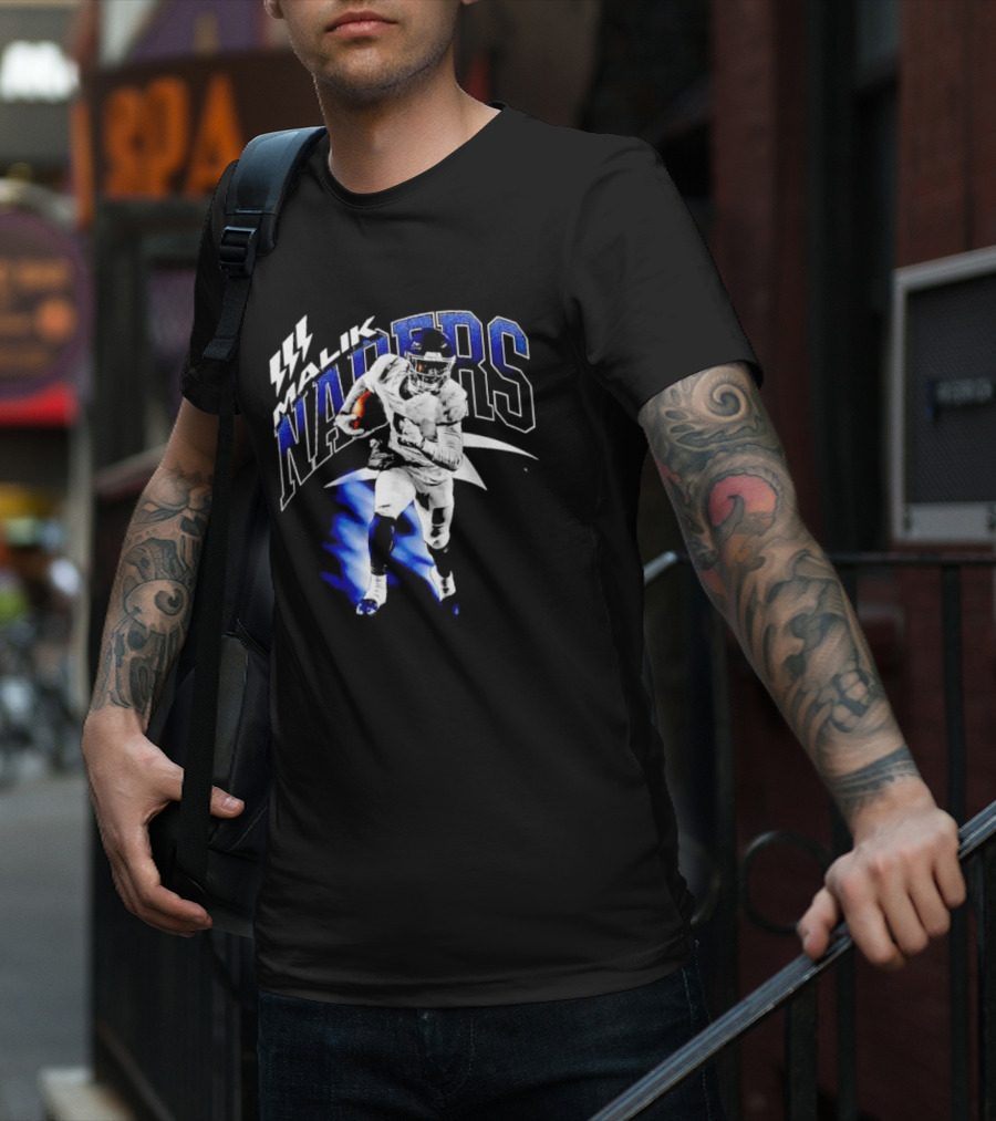 Malik Nabers Vintage New York Football Running T-Shirt