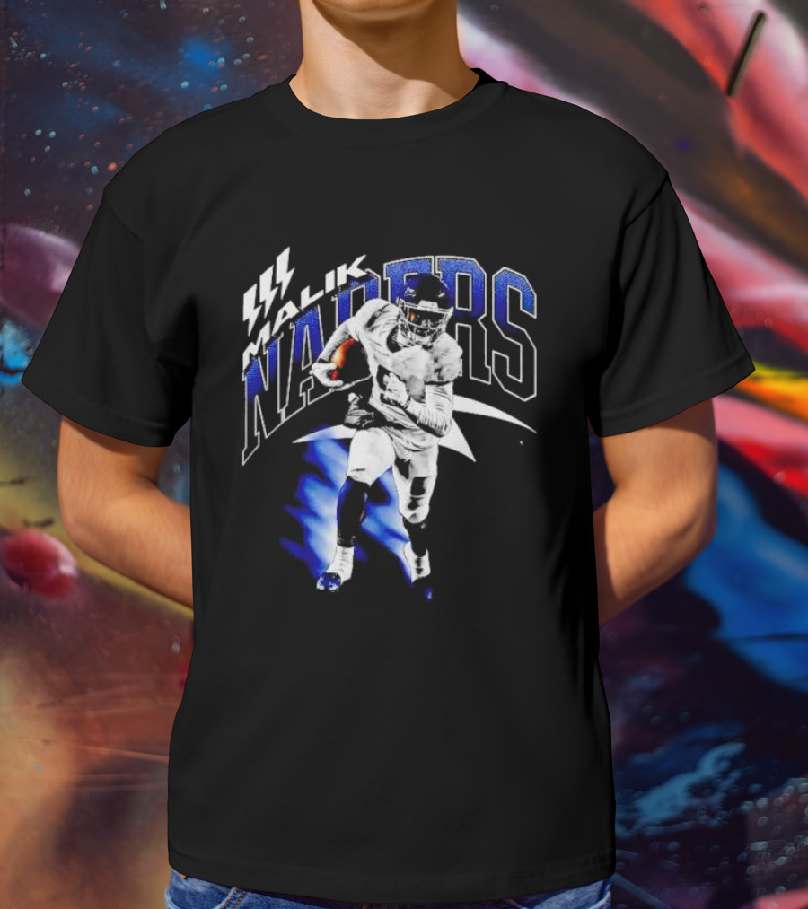 Malik Nabers Vintage New York Football Running T-Shirt