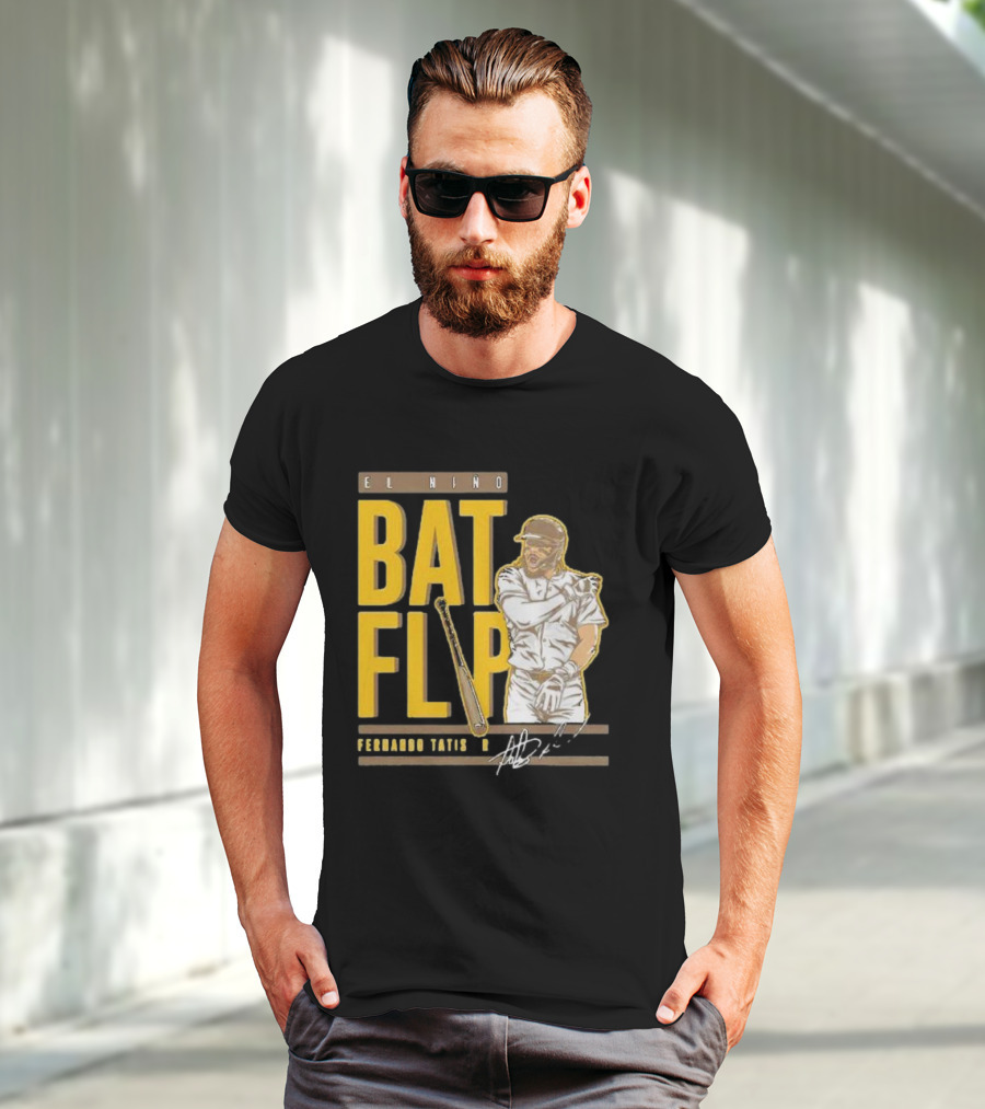 El Nino Bat Flip Fernando Tatis Jr. Signature San Diego Padres T-Shirt