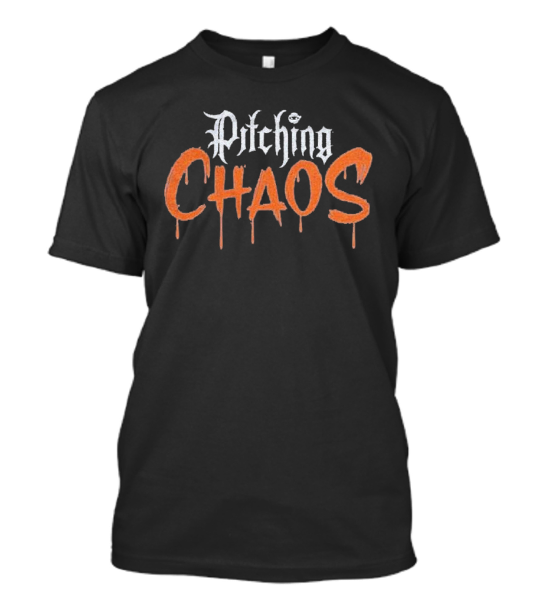Pitching Chaos Detroit Tigers Baseball T-Shirt