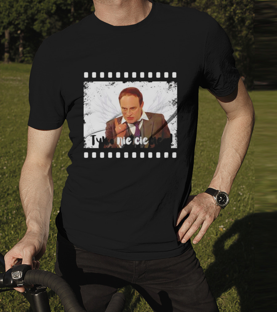 Tylko Nie Cieciem Stanisław Anioł Filmstrip Winged T-Shirt