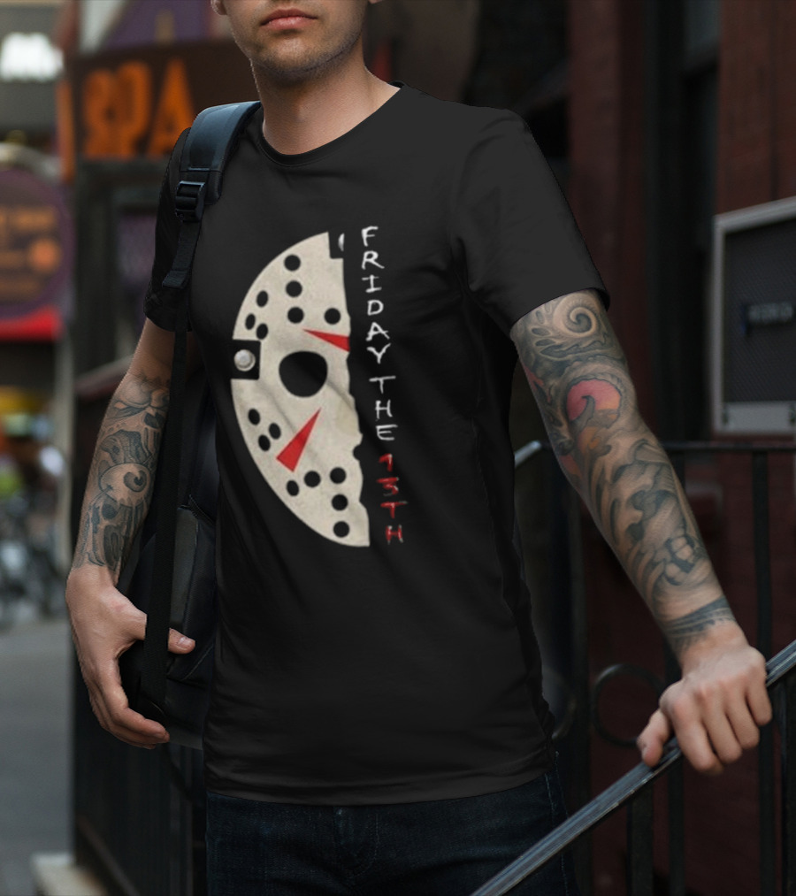 Jason Voorhees Mask Friday The 13th Vintage T-Shirt